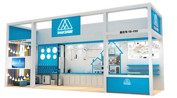 香港秋季電子產(chǎn)品展SmartDGM展位設(shè)計效果圖 香港秋季電子產(chǎn)品展SmartDGM展位設(shè)計效果圖